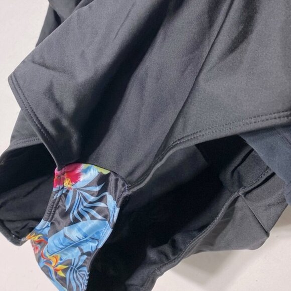 Women’s Black & Floral One Piece Swimsuit Bathing Suit 4XL - Picture 6 of 13